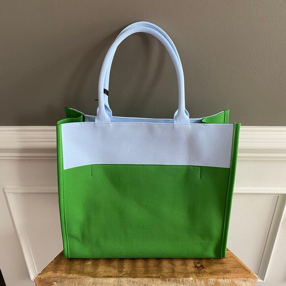 NWT Colorblock Knit Tote Bag - kate spade new york x Target Green/Blue - Picture 2 of 10